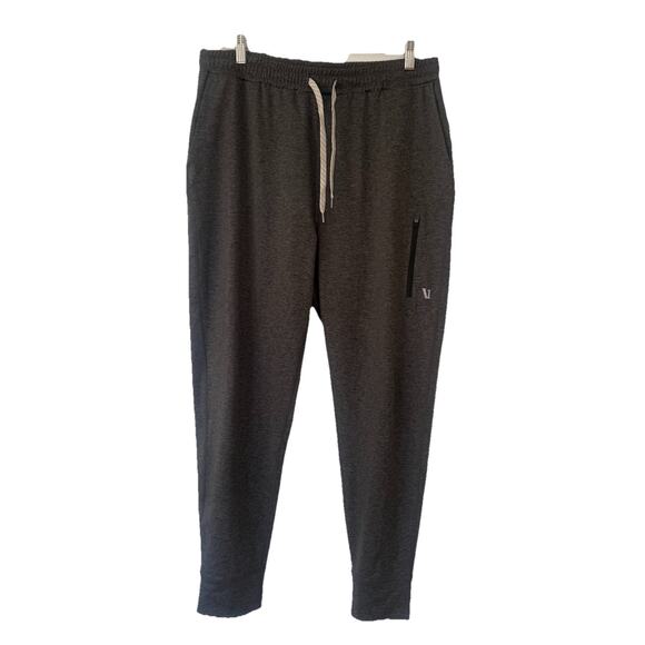 VUORI Sunday Performance Pants Mens Large L Grey Lounge Drawstring Joggers V415 - Picture 3 of 10